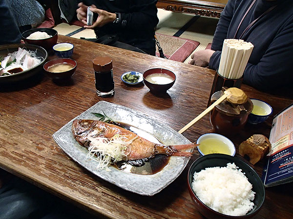 金目鯛の煮魚定食